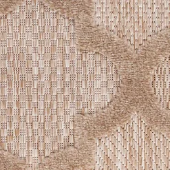 Kirklands Home Sandstone Natural Trellis Outdoor Area Rug, 4x6