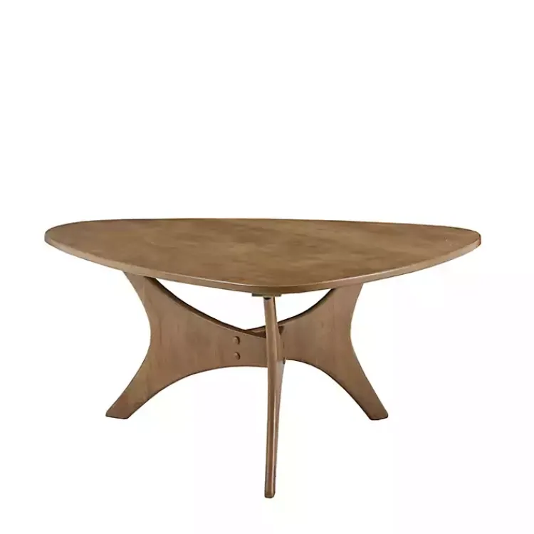 Kirklands Home Savannah Wooden Triangle Coffee Table Brown