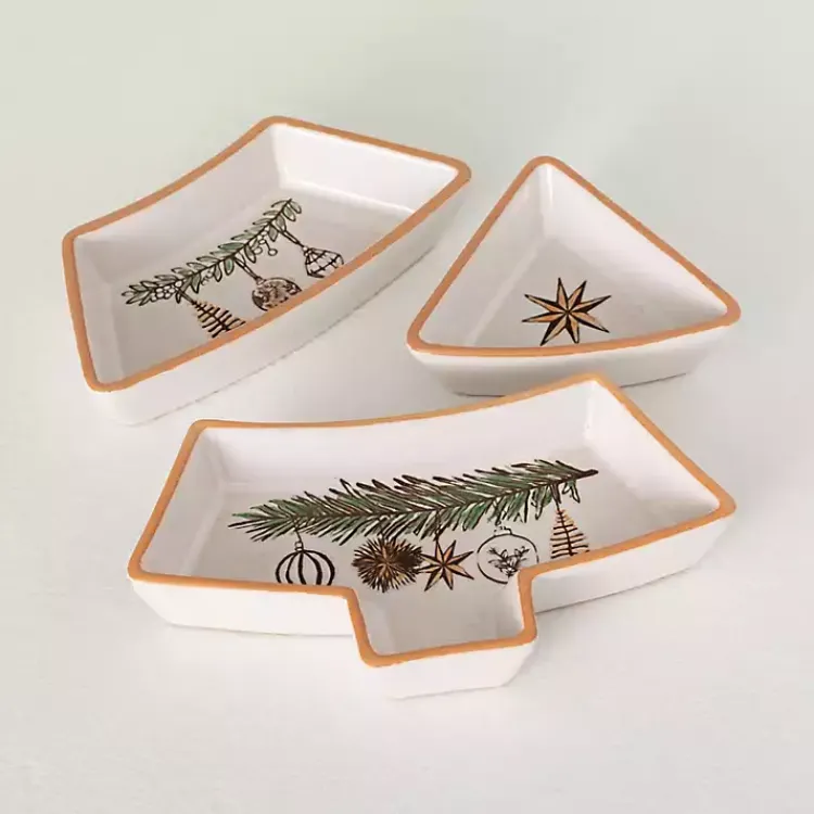 Christmas Dining & Entertaining>Kirklands Home Scandi Christmas Tree 3-pc. Serving Platter Set