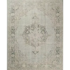 Kirklands Home Sea Vintage Medallion Area Rug, 5x7 Green Clearance