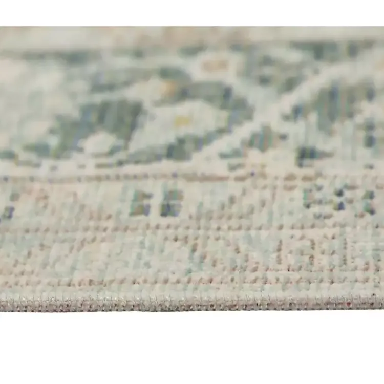 Kirklands Home Sea Vintage Medallion Area Rug, 5x7 Green Clearance