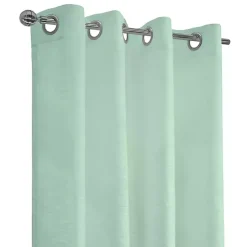 Kirklands Home Seafoam Boucle Sheer Curtain Panel, 84 in. Green Hot