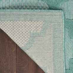 Kirklands Home Seaglass Trellis Outdoor Area Rug, 5x7 Clearance