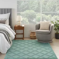 Kirklands Home Seaglass Trellis Outdoor Area Rug, 5x7 Clearance