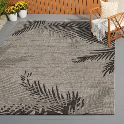 Kirklands Home Shaded Palms Captiva Outdoor Area Rug, 7x9 Sale