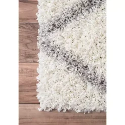 Kirklands Home Shanna Diamond Area Rug, 8x10 White Sale