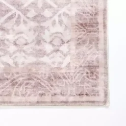 Kirklands Home Shiva Red Botanical Washable Runner, 2x7 Sale