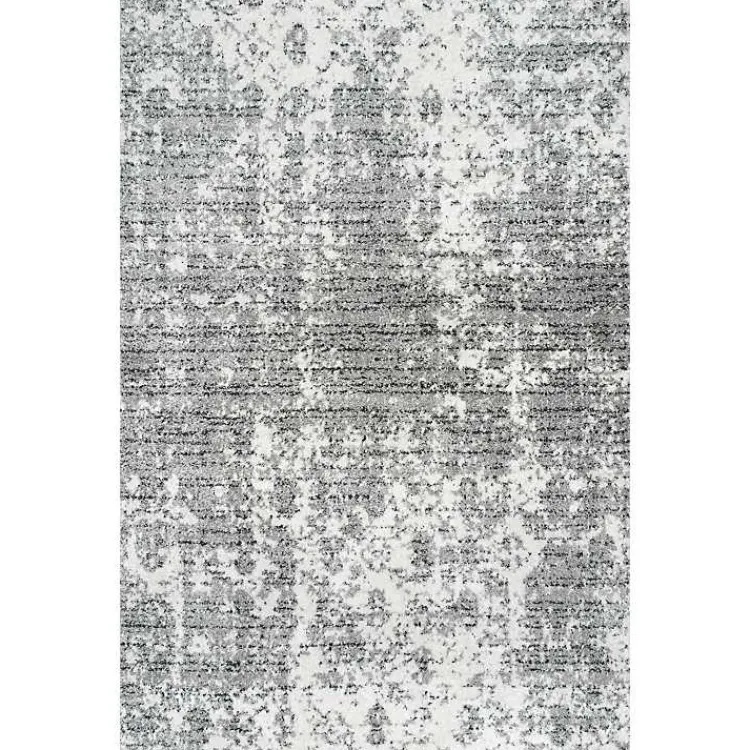 Kirklands Home Silver Deena Abstract Area Rug, 5x8 Hot