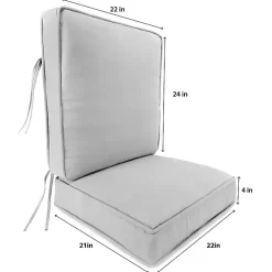 Kirklands Home Solid Navy Outdoor Deep Seat Cushion Blue Outlet