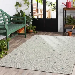 Kirklands Home Solitaire Sun Shower Outdoor Area Rug, 5x8 Hot