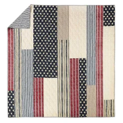 Kirklands Home Stars and Striped Patch 3-pc. King Quilt Set