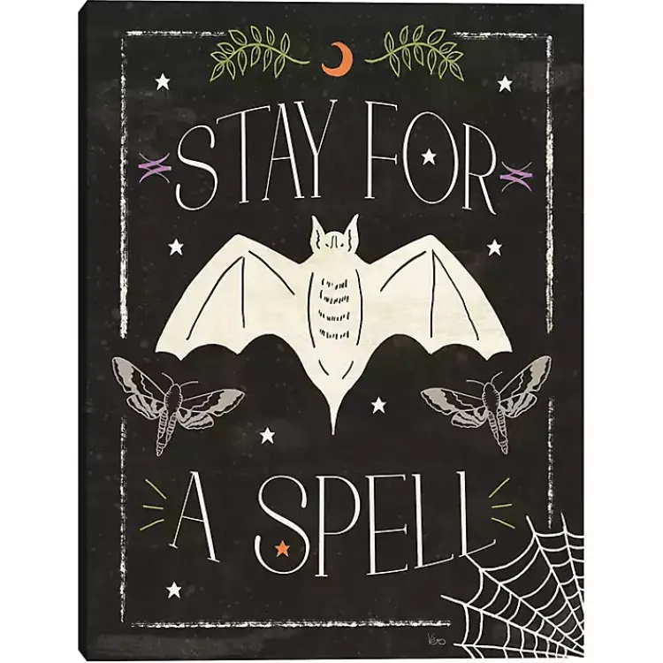 Halloween>Kirklands Home Stay for a Spell Canvas Art Print
