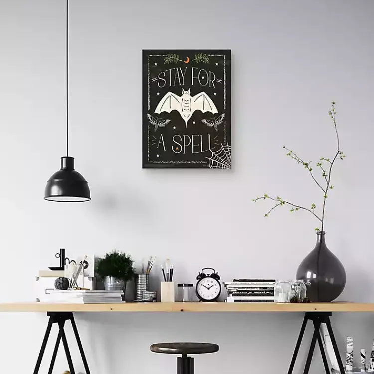 Halloween>Kirklands Home Stay for a Spell Canvas Art Print
