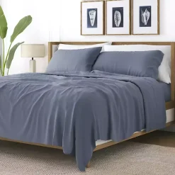 Kirklands Home Stone Ultra Soft 4-pc. Full Sheet Set Gray New
