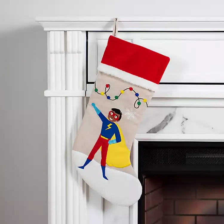 Christmas Stockings & Stocking Holders>Kirklands Home Superhero Christmas Stocking