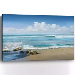 Kirklands Home Sweeping Blue Canvas Art Print, 48x32 in. Discount