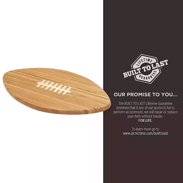 Kirklands Home Tampa Bay Buccaneers Bamboo Football Cutting Board Tan Discount