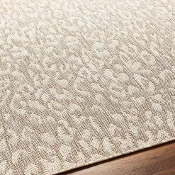 Kirklands Home Tan Amur Outdoor Rug, 5x7