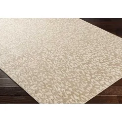 Kirklands Home Tan Amur Outdoor Rug, 6x9 New