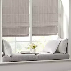 Kirklands Home Basketweave Cordless Roman Shade, 35 in. Tan Online