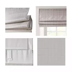 Kirklands Home Basketweave Cordless Roman Shade, 35 in. Tan Online