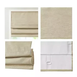 Kirklands Home Faux Silk Room Darkening Roman Shade, 31 in. Tan Online
