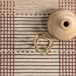 Kirklands Home Plaid Emily Henderson x RugsUSA Area Rug, 4x6 Tan Outlet