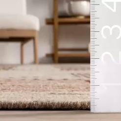 Kirklands Home Plaid Emily Henderson x RugsUSA Area Rug, 8x10 Tan Online
