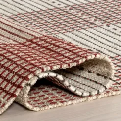 Kirklands Home Plaid Emily Henderson x RugsUSA Area Rug, 8x10 Tan Online
