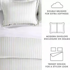 Kirklands Home Tan Rugged Stripe 2-pc. Twin Duvet Cover Set Discount