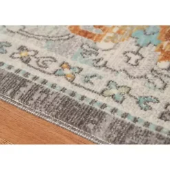 Kirklands Home Taupe Bohemian Area Rug, 5x8 Gray Hot