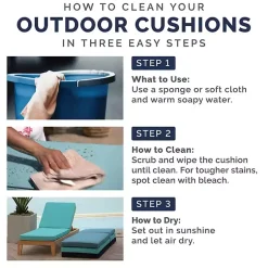 Kirklands Home Taupe Leala Texture Outdoor Chaise Cushion Tan Clearance