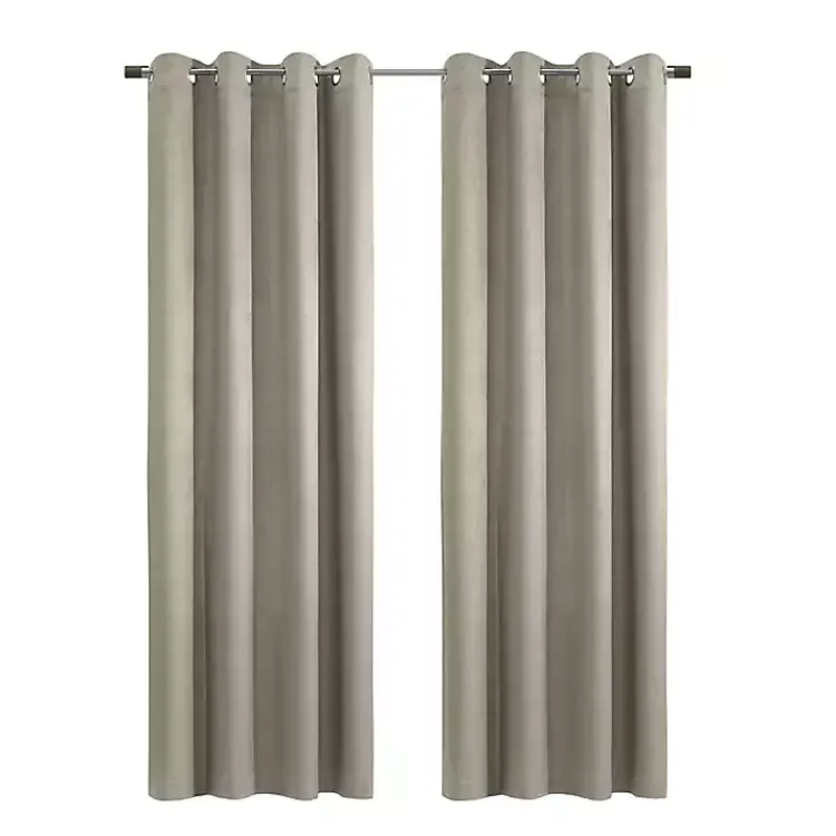 Kirklands Home Taupe Paris Velvet Blackout Curtain Panel, 63 in. Tan Discount