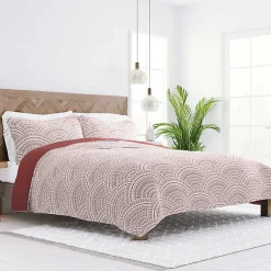 Kirklands Home Terra Scalloped Reversible 3-pc. King Quilt Set Clearance