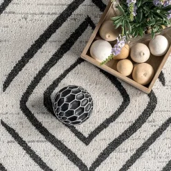 Kirklands Home Transitional Moroccan Washable Area Rug, 4x6 Best