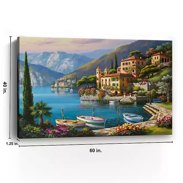Kirklands Home Villa Bella Vista Canvas Art Print, 60x40 in. Hot