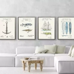 Kirklands Home Vintage Anchor Patent Framed Art Print Clearance
