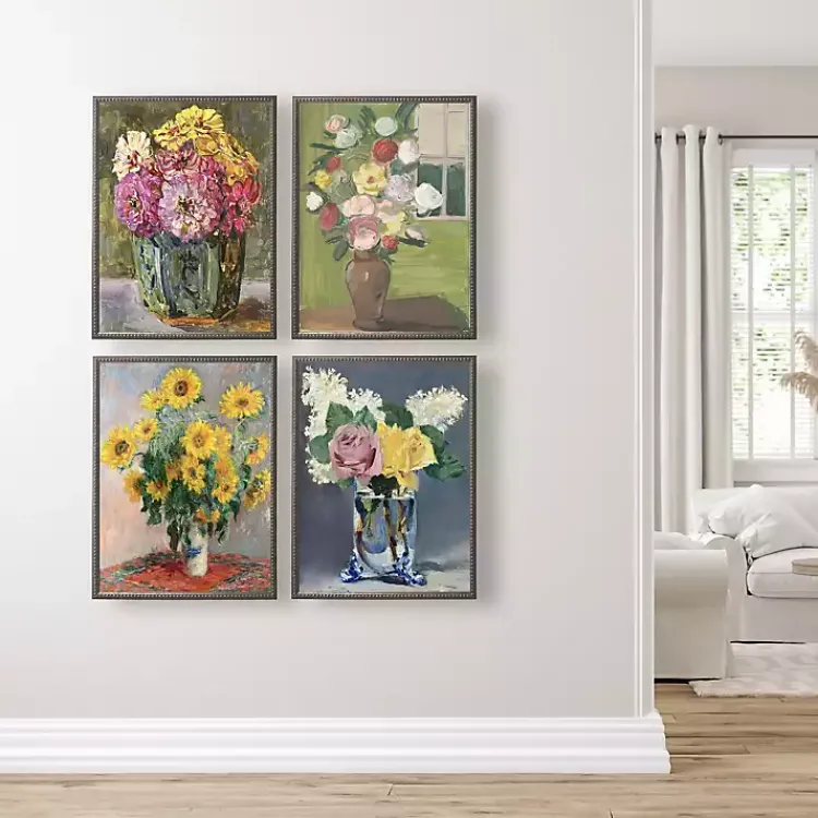 Kirklands Home Vintage Floral II Beaded Framed Art Print Clearance