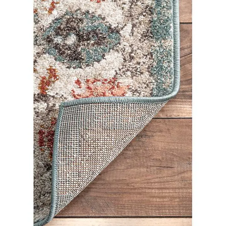 Kirklands Home Vintage Floral Lenore Area Rug, 5x7 Multi Hot