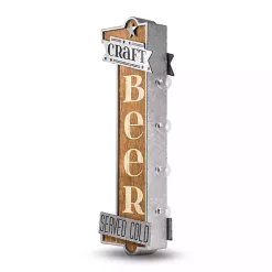 Kirklands Home Vintage LED Metal Craft Beer Bar Marquee Plaque Discount