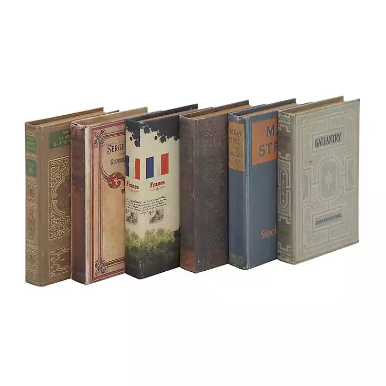 Baskets & Boxes>Kirklands Home Vintage Library Decorative 6-pc. Book Box Set