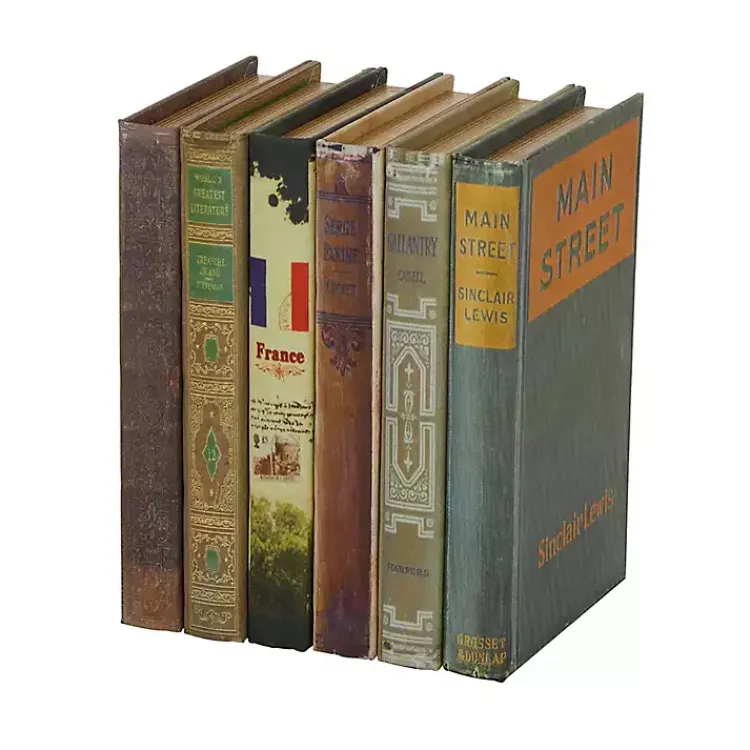 Baskets & Boxes>Kirklands Home Vintage Library Decorative 6-pc. Book Box Set