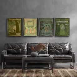 Kirklands Home Vintage The Jungle Book Cover Framed Wall Art Green Outlet