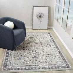 Kirklands Home Vista Blue Beige Accent Rug, 2x3 Sale