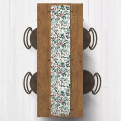 Christmas Dining & Entertaining>Kirklands Home Watercolor Holly Table Runner, 90 in.