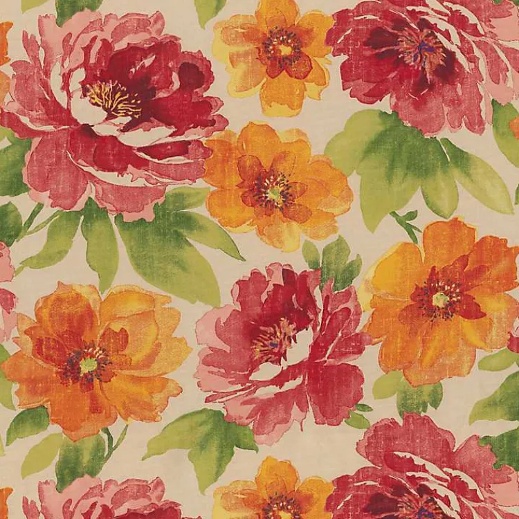 Kirklands Home Watercolor Primrose Outdoor Settee Cushion New