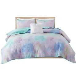 Kirklands Home Watercolor Tie-Dye 4-pc. Full/Queen Quilt Set Hot