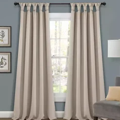 Kirklands Home Wheat Knotted Curtain Panel Set, 84 in. Tan Hot