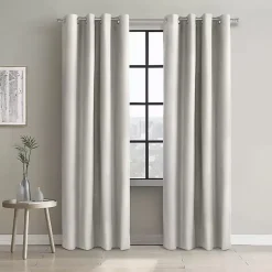 Kirklands Home Alpine Blackout Curtain Panel, 63 in. White Best