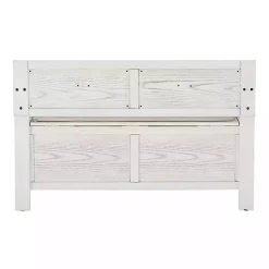 Kirklands Home White and Beige Carlton Storage Bench Sale
